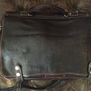Roots Leather Briefcase/Satchel